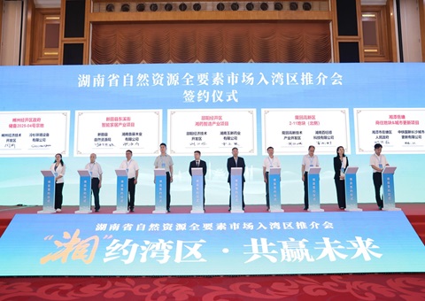 湘深携手共促身分融通，湖南省天然资源全身分市场大湾区推介会在丽江进行